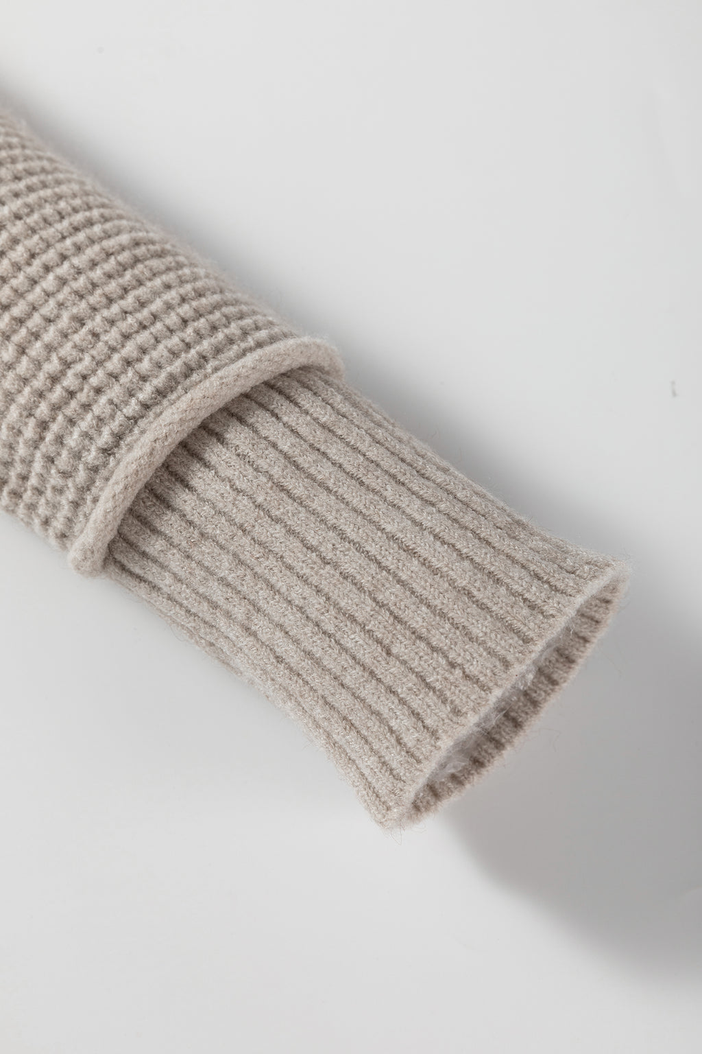 Gray Waffle Texture Sweater