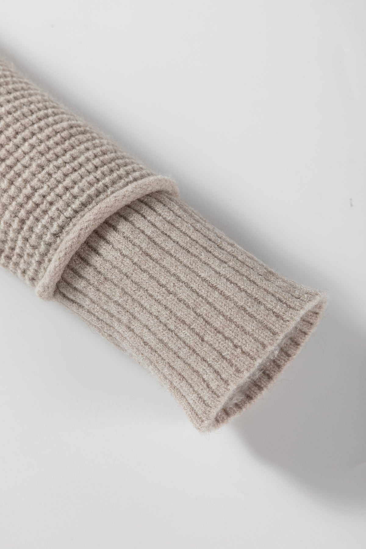 Gray Waffle Texture Sweater
