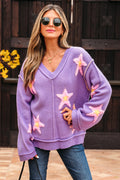 Lavendula Star Graphic Sweater