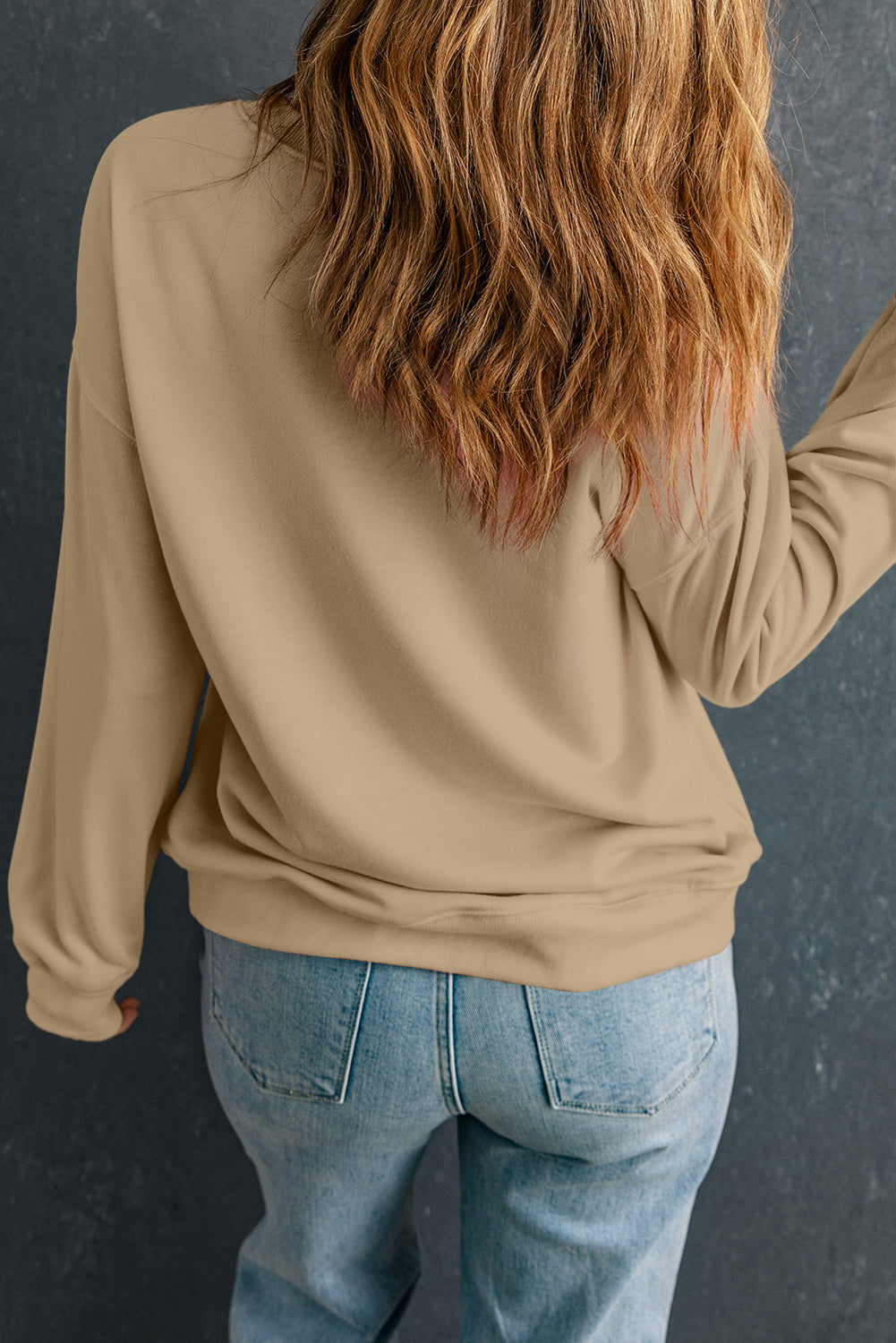 Khaki Merry & Bright Christmas Tree Sweatshirt