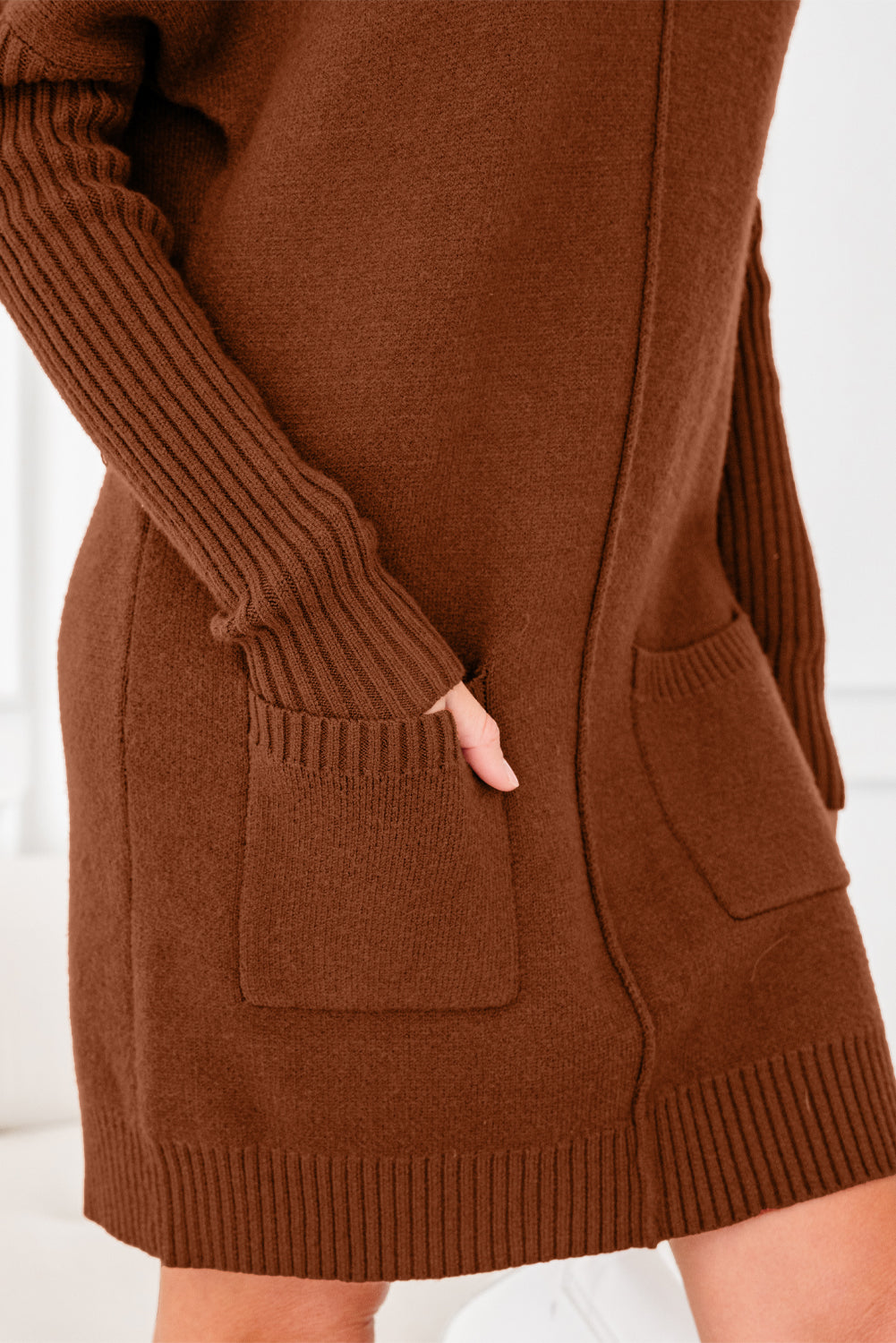 Sweater Dress with Front Pockets