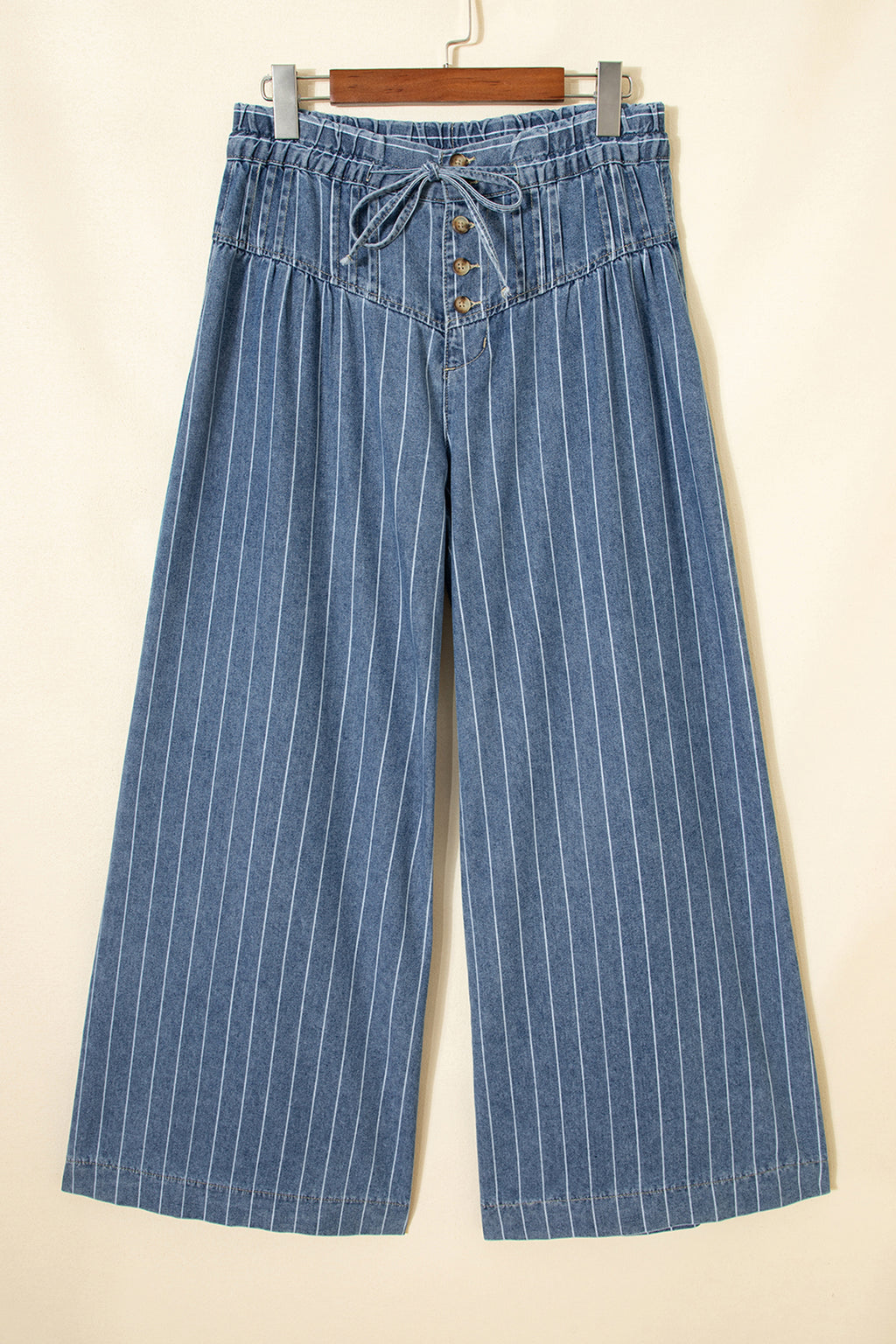 Sky Stripe Wide-Leg Jeans
