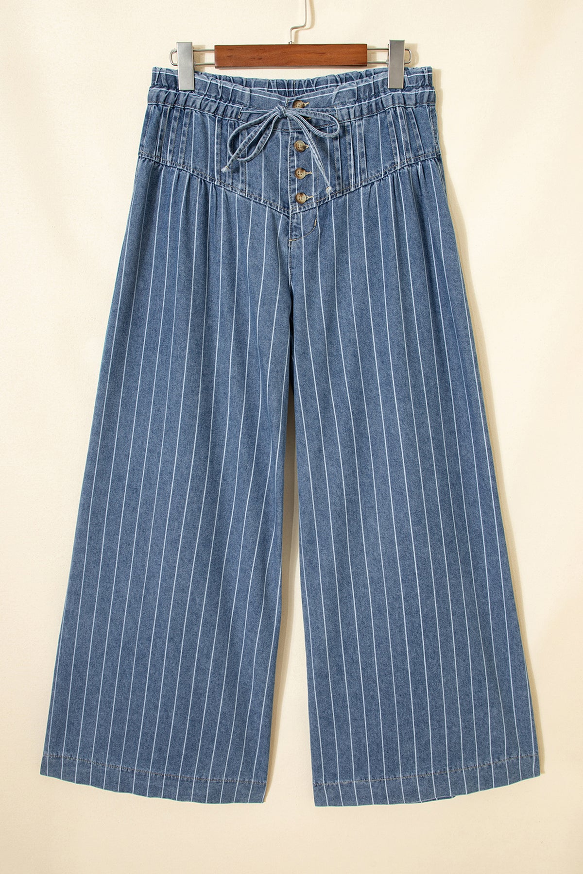 Sky Stripe Wide-Leg Jeans