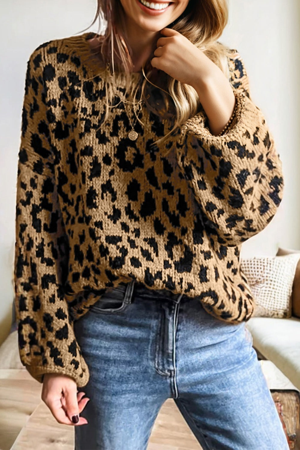 Leopard Print Sweater