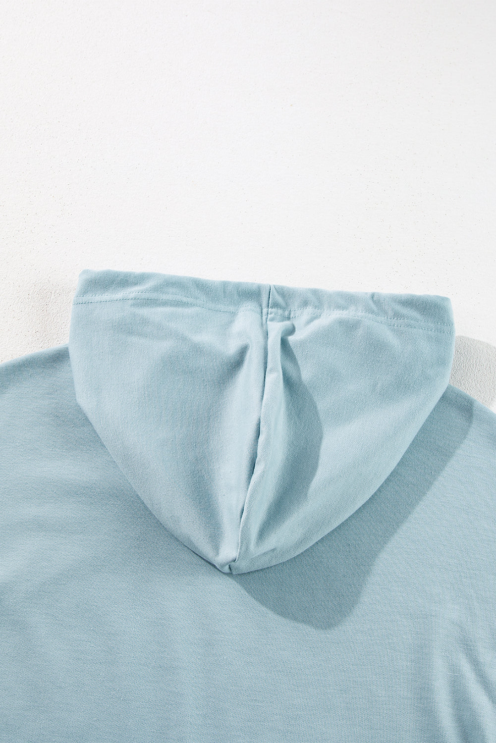 Iceland Blue Ruffled-Hem Tunic Hoodie