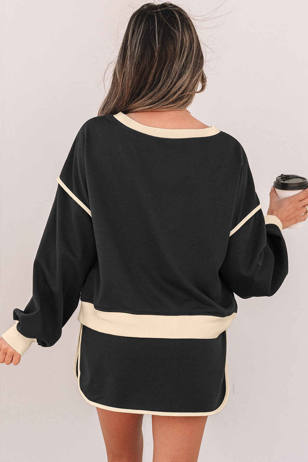 Evergreen Contrast Skort Set